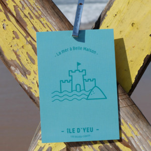 Carte postale La mer à Belle Maison de la collection de l'île d'Yeu par Les Beaux-Teints